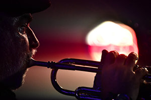 Американ бестекяр Рэнди Брекер Koktebel Jazz Party 17-нджи халкъара музыкаль фестивальде чыкъышта булунгъан вакъыт