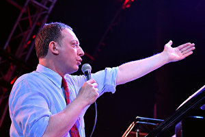 Музыкант Яков Окунь во время выступления на 17-м международном музыкальном фестивале Koktebel Jazz Party